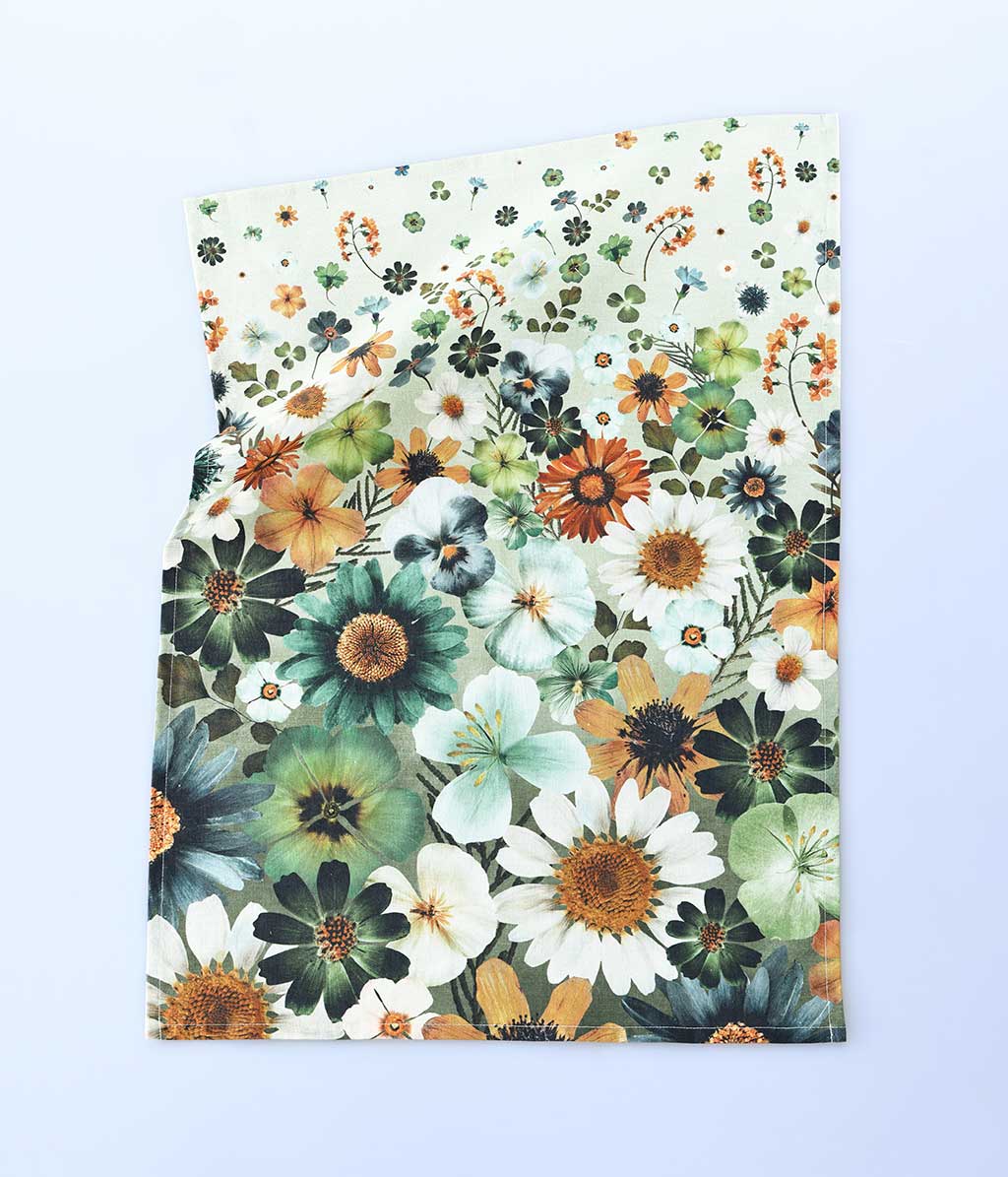 Flowerfield Tea Towel